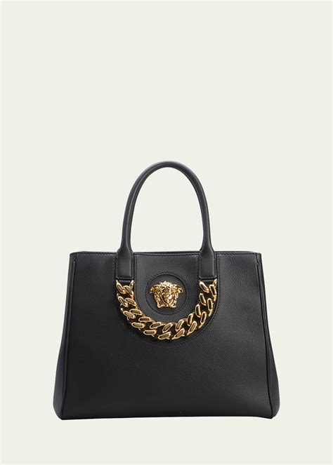 versace large bag clg 694135012276|Chain Stripes La Medusa Large Tote Bag .